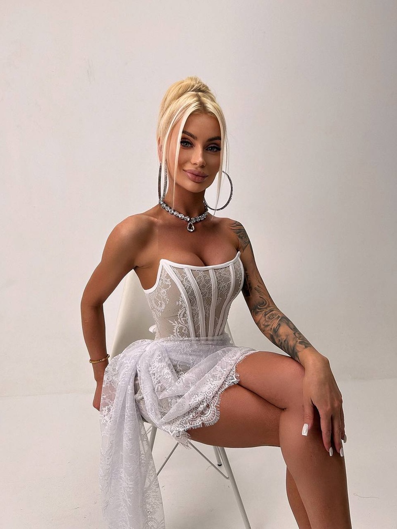 Мереживна сукня міні зі шлейфом   Мереживна сукня міні зі шлейфом   | PUSHKA SHOP