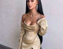 Комплект: корсет з рукавами    + спідниця міні з драпіруванням   Комплект: корсет з рукавами    + спідниця міні з драпіруванням   | PUSHKA SHOP