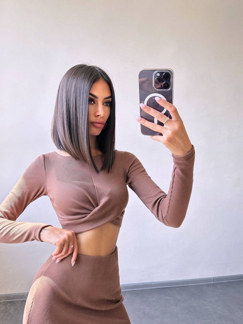 Комплект: топ + спідниця с розрізами  Комплект: топ + спідниця с розрізами  | PUSHKA SHOP