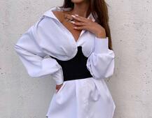 Приталена сорочка + корсет  Приталена сорочка + корсет  | PUSHKA SHOP