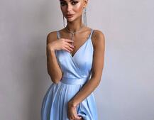 Атласна сукня максі  Атласна сукня максі  | PUSHKA SHOP