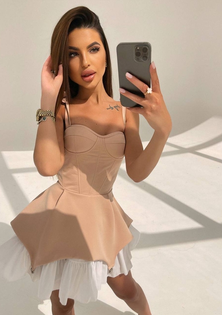 Сукня з чашечками та елементами корсету  | PUSHKA SHOP