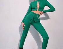 Костюм:  легінси та топ з шнурівкою зі страз Костюм:  легінси та топ з шнурівкою зі страз | PUSHKA SHOP