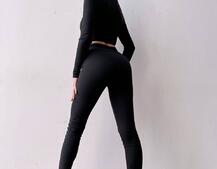 Трикотажний комплект: корсетний топ + легінси Трикотажний комплект: корсетний топ + легінси | PUSHKA SHOP