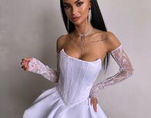 Комплект: корсет з рукавичками + спідниця  | PUSHKA SHOP