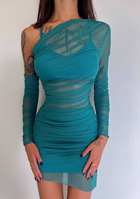 Міні сукня з драпіруванням   | PUSHKA SHOP