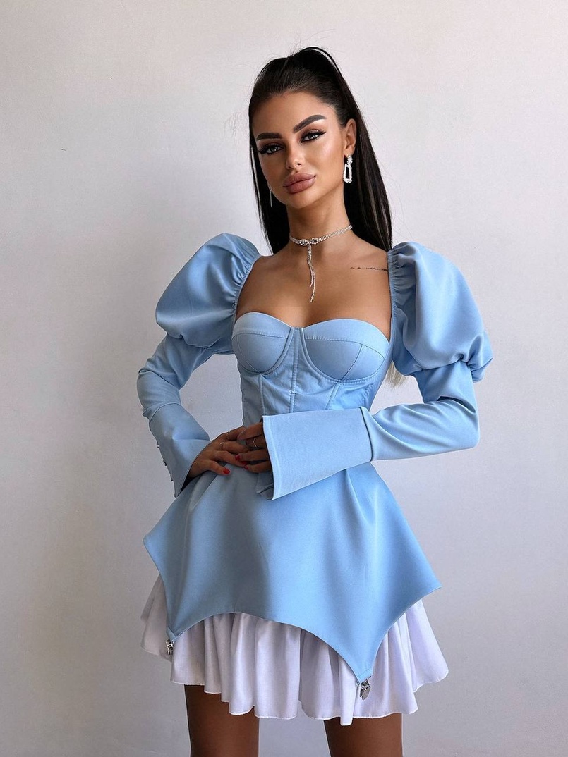 Сукня з чашечками та елементами корсету  | PUSHKA SHOP