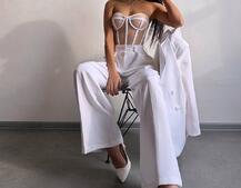 Костюм:  піджак на підкладці, штани+ корсет Костюм:  піджак на підкладці, штани+ корсет | PUSHKA SHOP