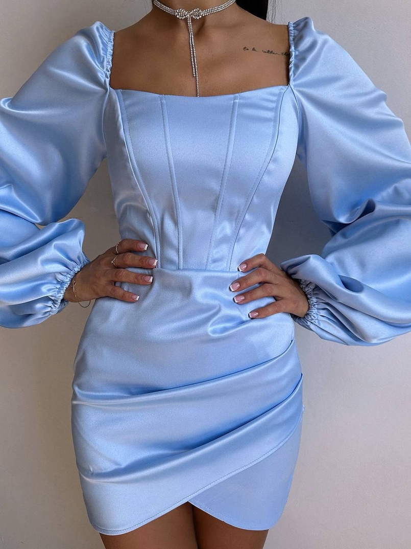 Атласний  комплект: корсет + спідниця з драпіруванням Атласний  комплект: корсет + спідниця з драпіруванням | PUSHKA SHOP