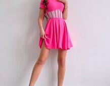 Сукня-міні  з елементами корсету  та спідницею солнцем Сукня-міні  з елементами корсету  та спідницею солнцем | PUSHKA SHOP