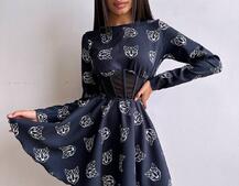Корсетна сукня з принтом Корсетна сукня з принтом | PUSHKA SHOP