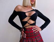 Комплект: топ + спідниця в клітинку   Комплект: топ + спідниця в клітинку   | PUSHKA SHOP