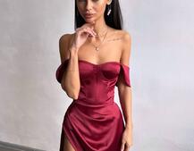 Атласний комплект: корсет бюстʼє + спідниця максі  | PUSHKA SHOP