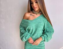 Трикотажна сукня міні  | PUSHKA SHOP