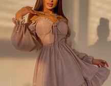 Блискуча сукня з оборками та чашками з ефектом push up Блискуча сукня з оборками та чашками з ефектом push up | PUSHKA SHOP