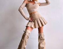 Комплект: спідниця з гетрами + топ | PUSHKA SHOP