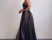 Атласна сукня максі  | PUSHKA SHOP