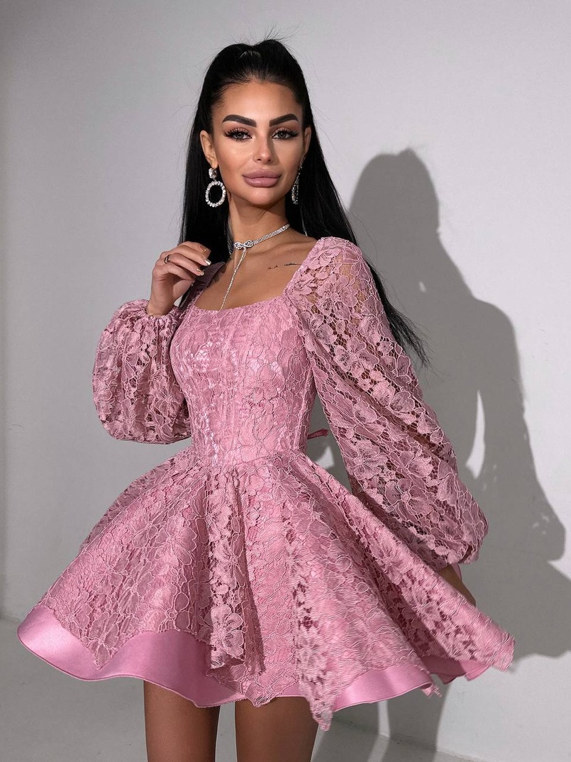 Мереживна сукня з корсетним верхом та пишною подвійною спідницею  Мереживна сукня з корсетним верхом та пишною подвійною спідницею  | PUSHKA SHOP