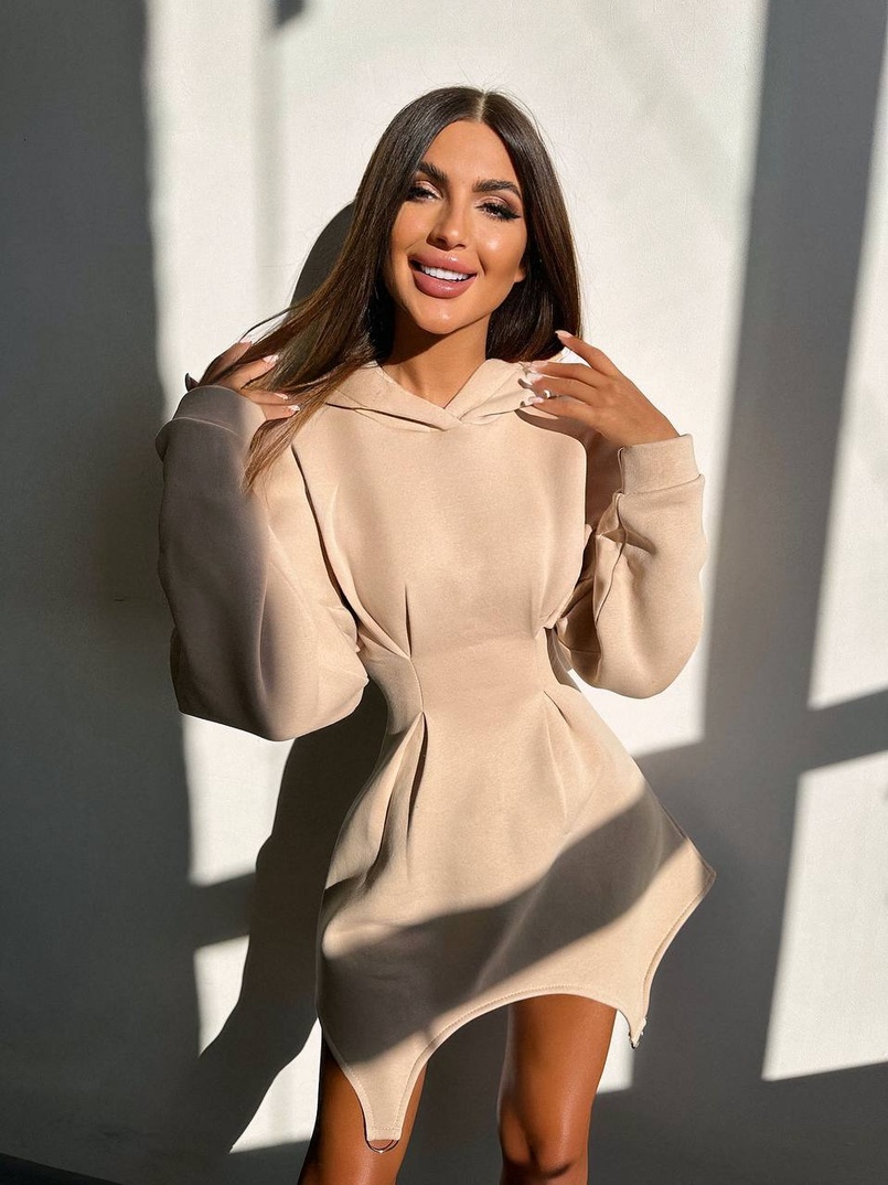 Тепле приталене худі з капюшоном на флісі + корсет на шнурівці Можна носити з корсетом та без Тепле приталене худі з капюшоном на флісі + корсет на шнурівці Можна носити з корсетом та без | PUSHKA SHOP