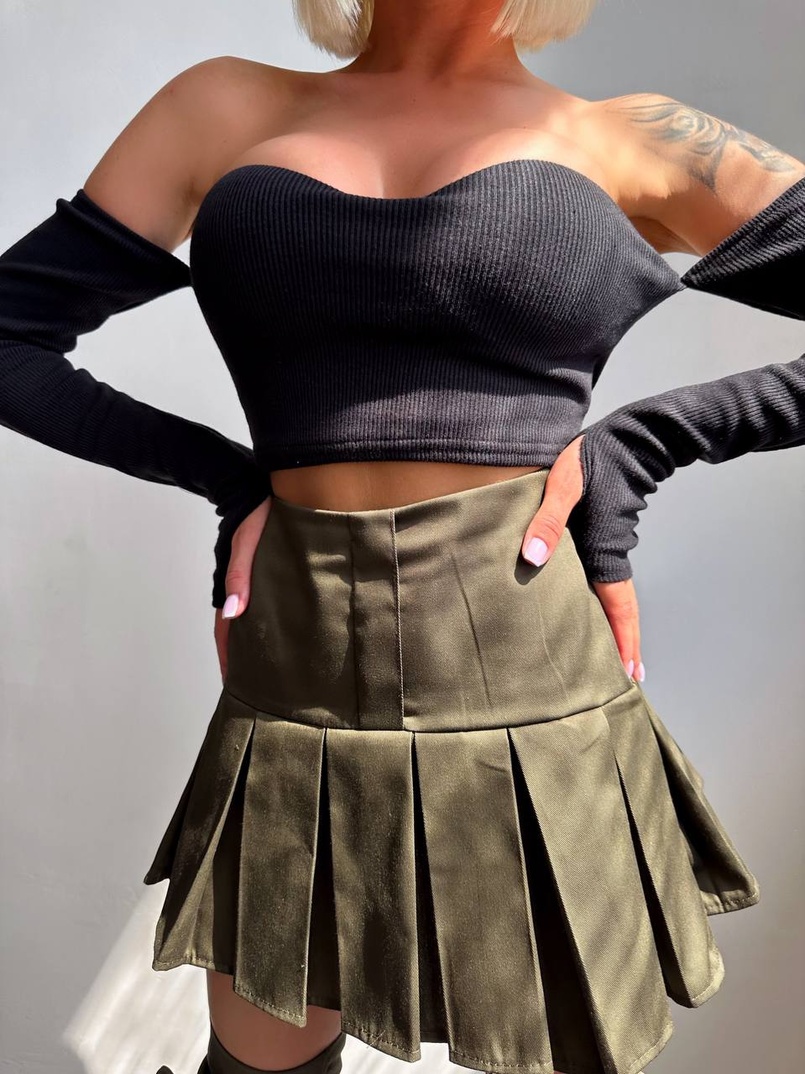 Комплект: спідниця з гетрами + топ Комплект: спідниця з гетрами + топ | PUSHKA SHOP