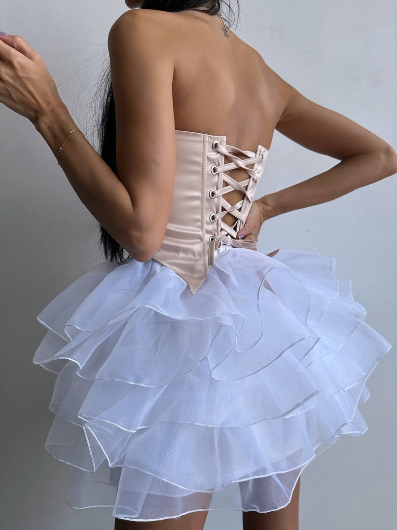 Комплект: корсет + пишна спідниця міні  Комплект: корсет + пишна спідниця міні  | PUSHKA SHOP