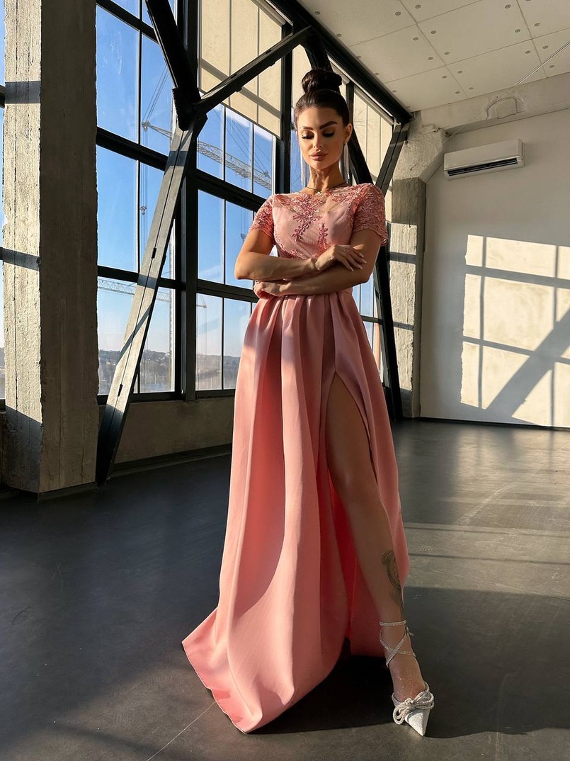 Сукня максі з мереживом  Сукня максі з мереживом  | PUSHKA SHOP