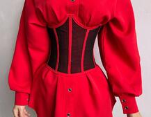 Приталена сорочка + корсет  | PUSHKA SHOP