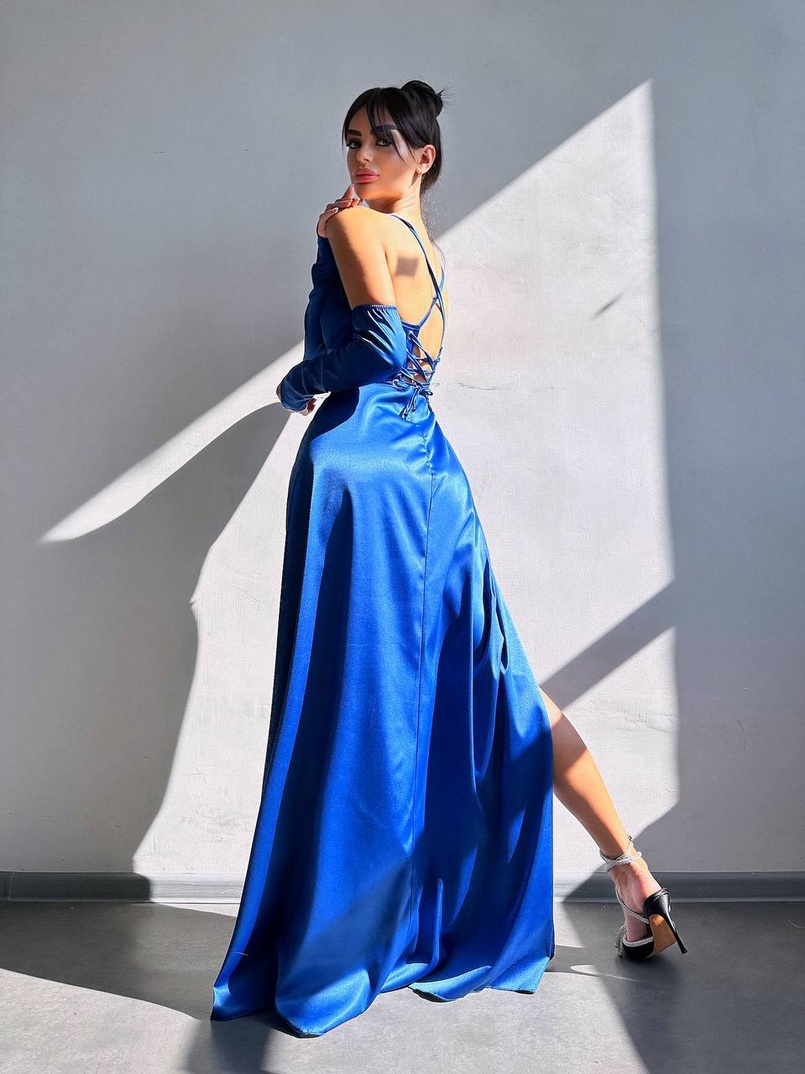 Комплект: корсет з рукавичками + спідниця максі з драпіруванням   | PUSHKA SHOP