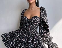 Корсетна сукня -бюстьє з пишною спідницею  Корсетна сукня -бюстьє з пишною спідницею  | PUSHKA SHOP