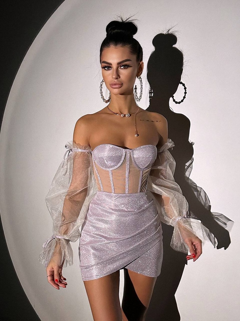 Сяючий комплект: корсет + спідниця  Сяючий комплект: корсет + спідниця  | PUSHKA SHOP