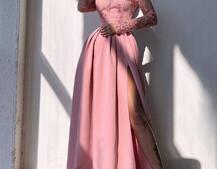 Сукня максі з мереживом  | PUSHKA SHOP