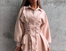 Сукня-сорочка зі шнурівкою Сукня-сорочка зі шнурівкою | PUSHKA SHOP