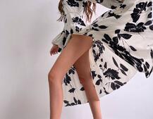 Сукня міді з квітковим принтом  Сукня міді з квітковим принтом  | PUSHKA SHOP