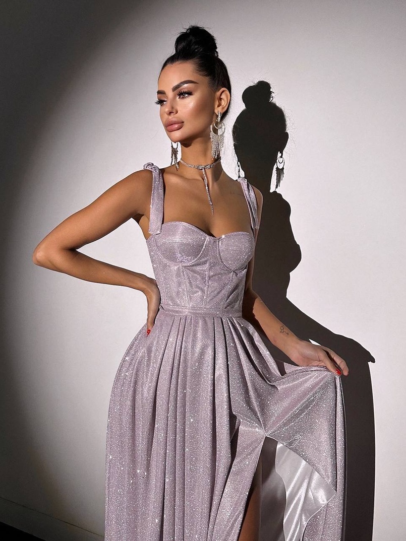 ✨Блискуча сукня максі з чашечками ✨ | PUSHKA SHOP