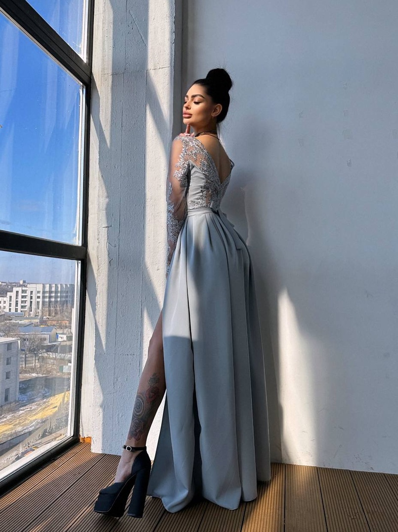 Сукня максі з мереживом  Сукня максі з мереживом  | PUSHKA SHOP