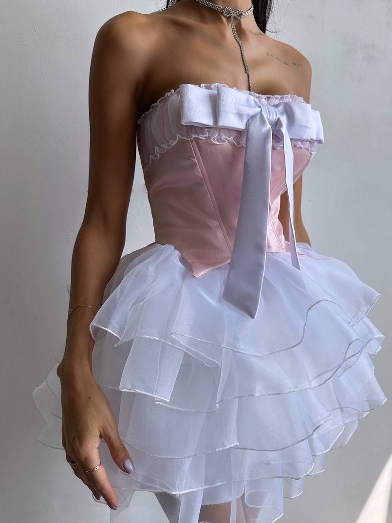 Комплект: корсет + пишна спідниця міні  Комплект: корсет + пишна спідниця міні  | PUSHKA SHOP