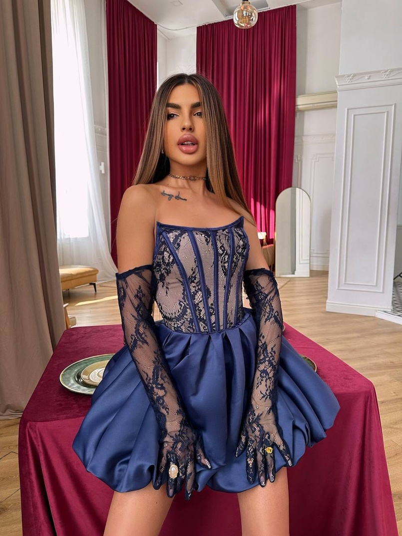 Комплект : мереживний корсет з рукавичками + спідниця балон Комплект : мереживний корсет з рукавичками + спідниця балон | PUSHKA SHOP