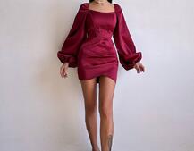 Атласний  комплект: корсет + спідниця з драпіруванням | PUSHKA SHOP