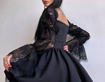 Сукня з корсетом декорована мереживом  Сукня з корсетом декорована мереживом  | PUSHKA SHOP