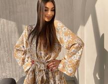 Сукня міні на гудзиках,декорована мереживом  Сукня міні на гудзиках,декорована мереживом  | PUSHKA SHOP