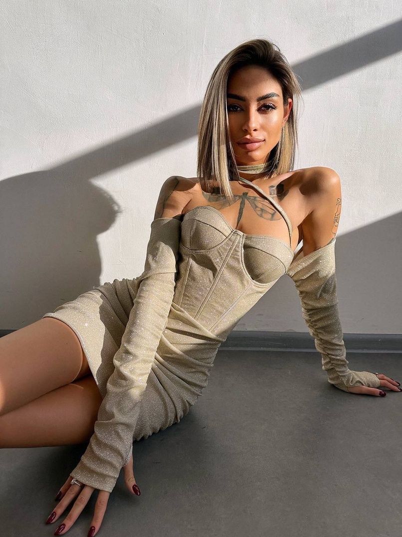 Сяюча корсетна сукня бюстьє Сяюча корсетна сукня бюстьє | PUSHKA SHOP