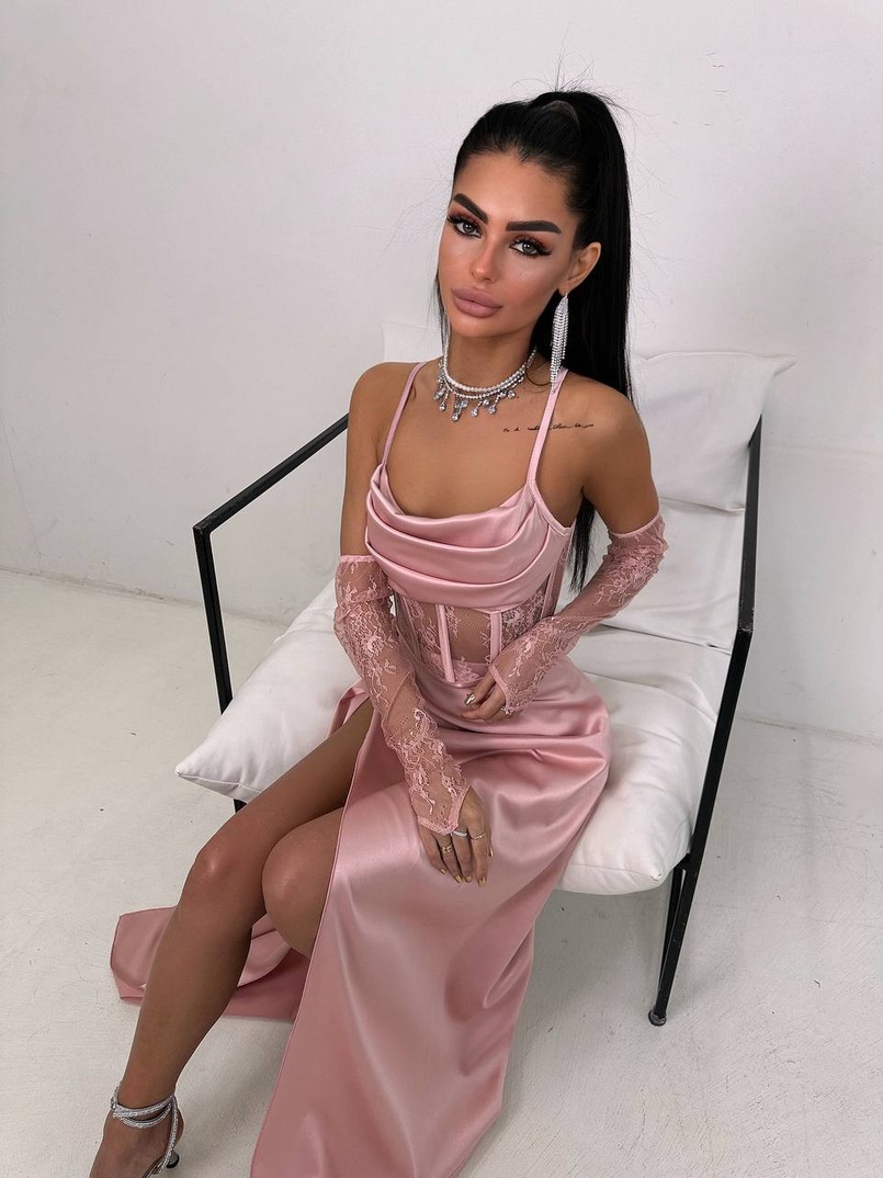 Комплект: корсет+ рукавички + спідниця максі Комплект: корсет+ рукавички + спідниця максі | PUSHKA SHOP