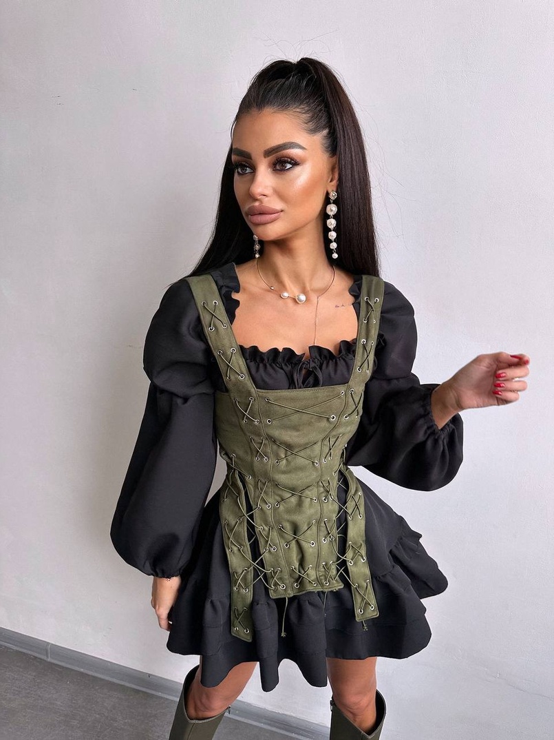 Комплект: сукня + корсет  Комплект: сукня + корсет  | PUSHKA SHOP