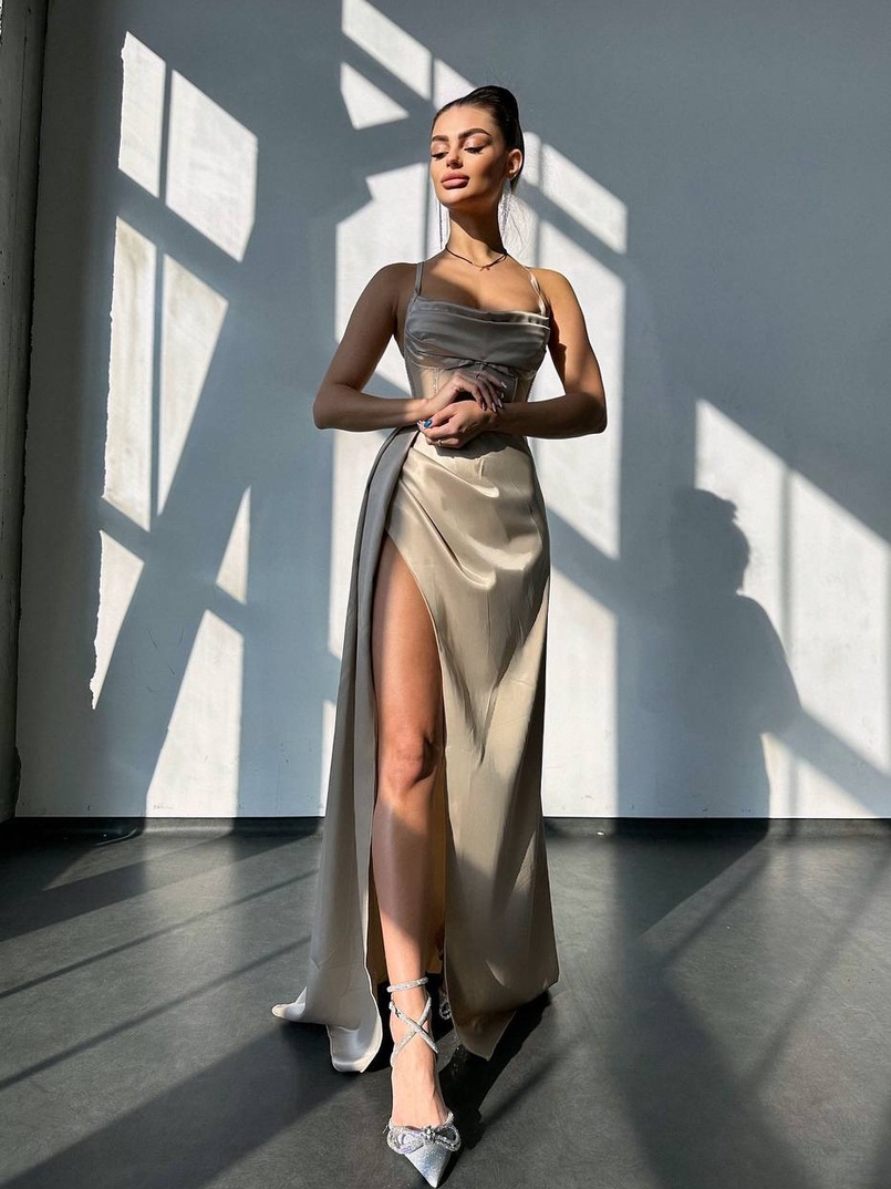 Комплект: корсет, декорований стразами + спідниця максі з драпіруванням  Комплект: корсет, декорований стразами + спідниця максі з драпіруванням  | PUSHKA SHOP