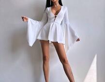 Ромпер з розкльошеними рукавами  Ромпер з розкльошеними рукавами  | PUSHKA SHOP