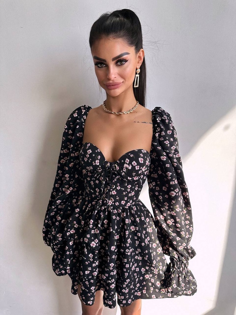 Корсетна сукня -бюстьє з пишною спідницею  Корсетна сукня -бюстьє з пишною спідницею  | PUSHKA SHOP