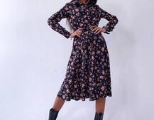 Цветочное платье-рубашка на пуговицах Цветочное платье-рубашка на пуговицах | PUSHKA SHOP