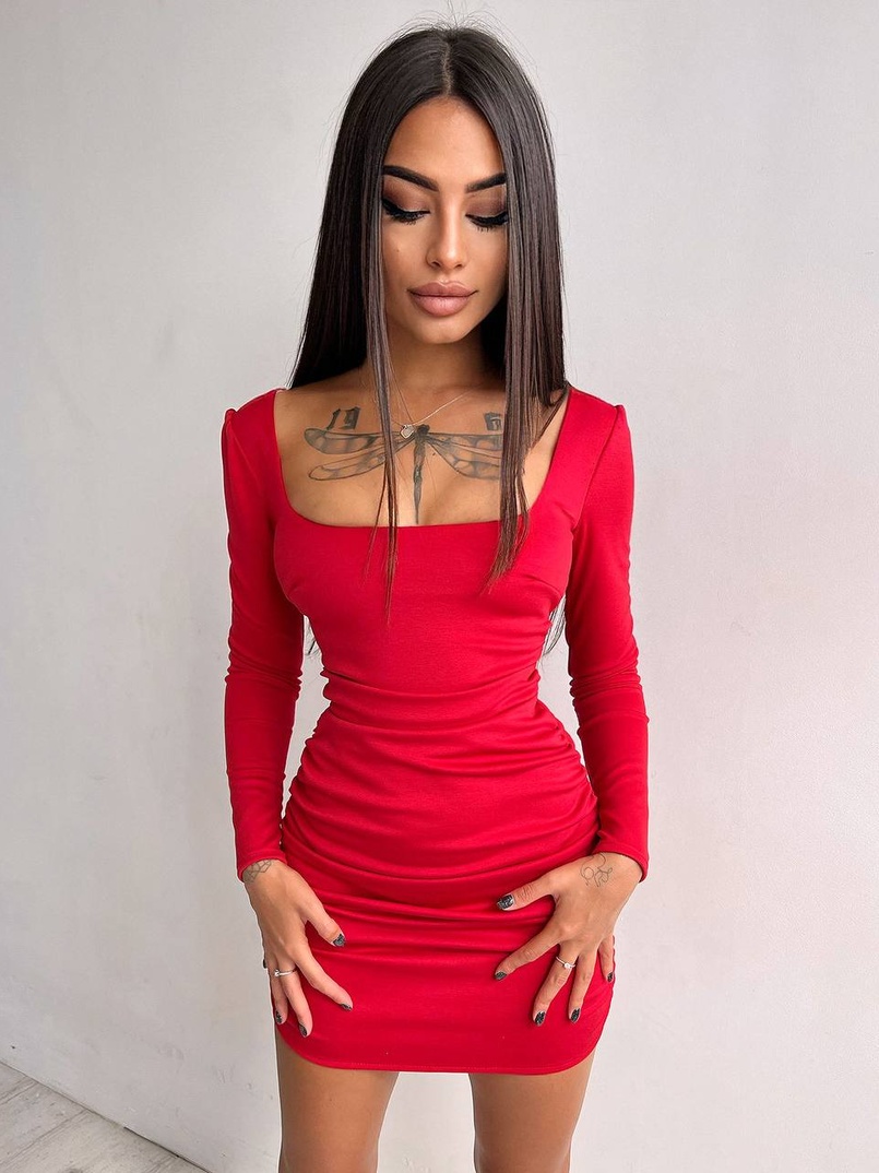 Сукня міні зі шнурівкою на спинці Сукня міні зі шнурівкою на спинці | PUSHKA SHOP