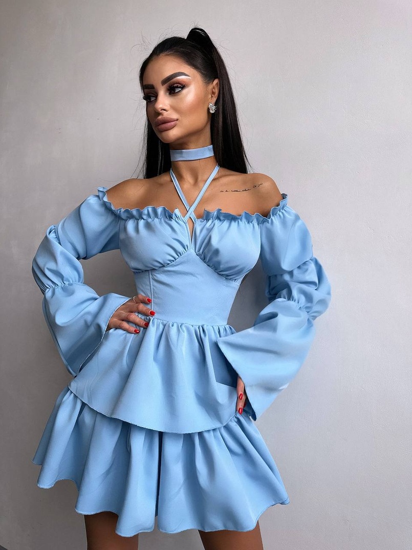 Сукня з чокером  | PUSHKA SHOP