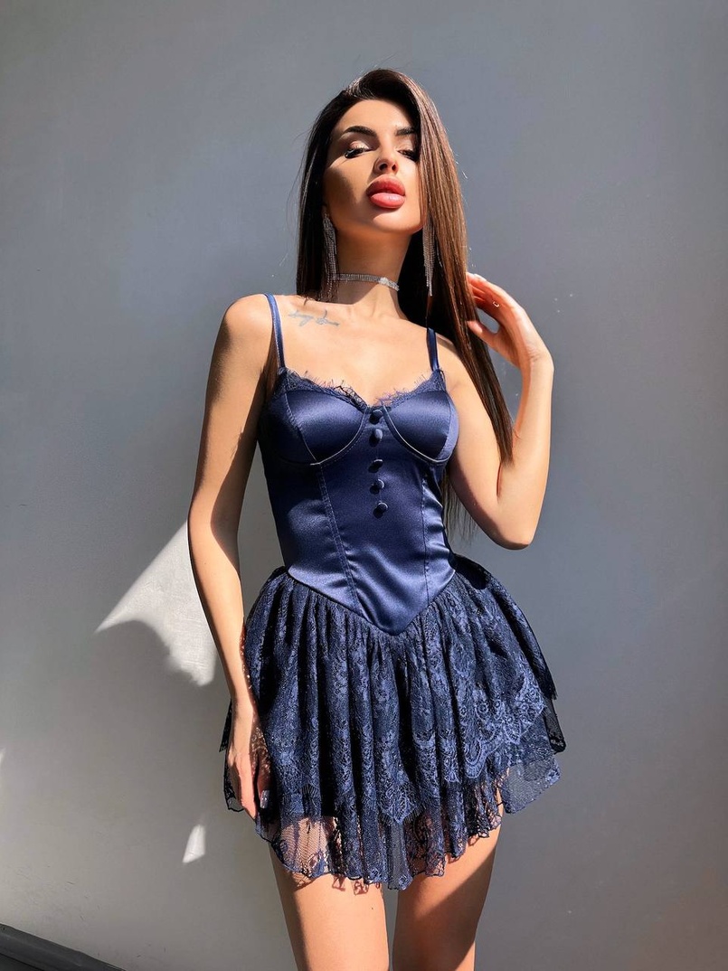 Атласний ромпер бюстьє  | PUSHKA SHOP